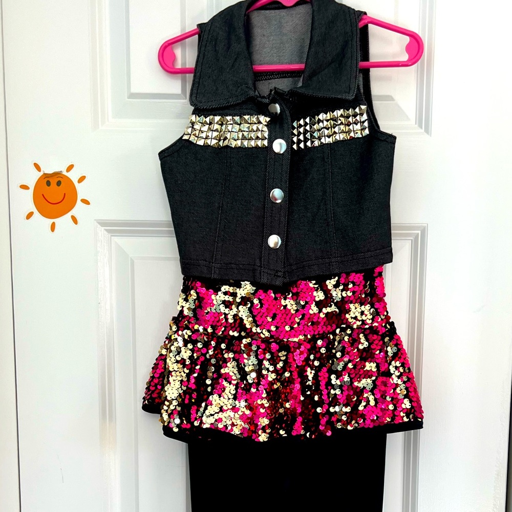 Weissman Hip Hop sparkly Dance costume small